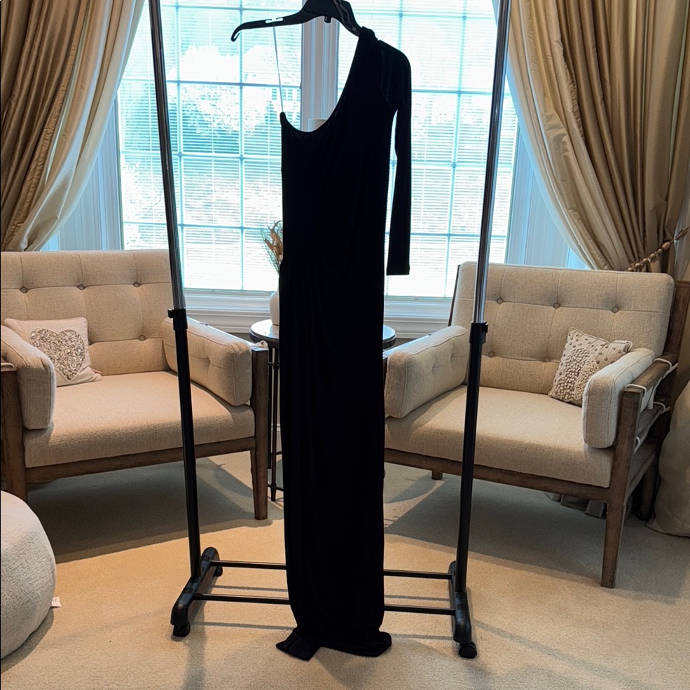 Rachel Pally Elegant Black Single Sleeve Dress Size M